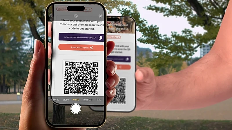 Unique Referral Tracking QR Code and Downline Dashboard