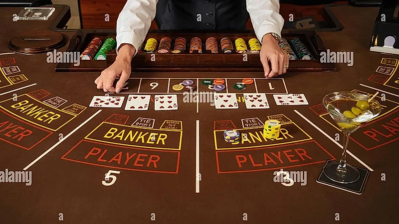 Live Baccarat Table Game Rules Banker Player and Squeeze Cards