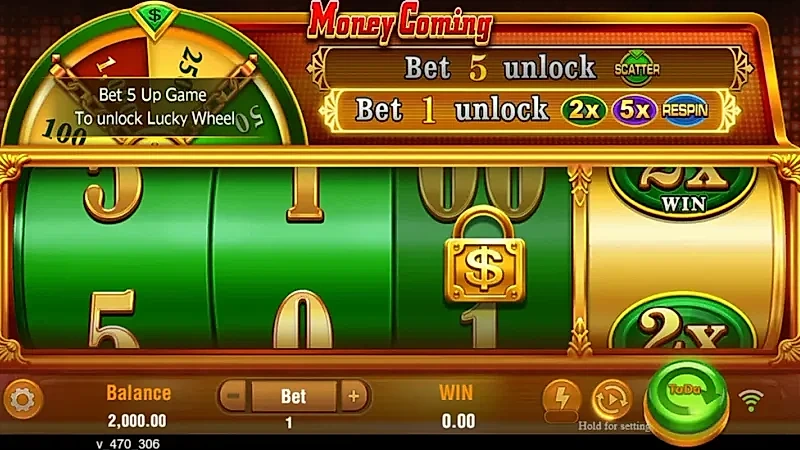 JILI Money Coming Slot Single Payline Direct Number Reel Multipliers