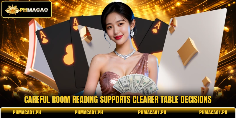 Careful room reading supports clearer table decisions Careful room reading supports clearer table decisions