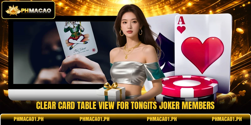 Clear card table view for Tongits Joker members Clear card table view for Tongits Joker members