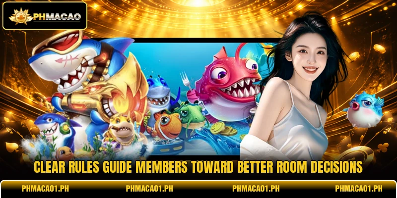 Clear rules guide members toward better room decisions Clear rules guide members toward better room decisions