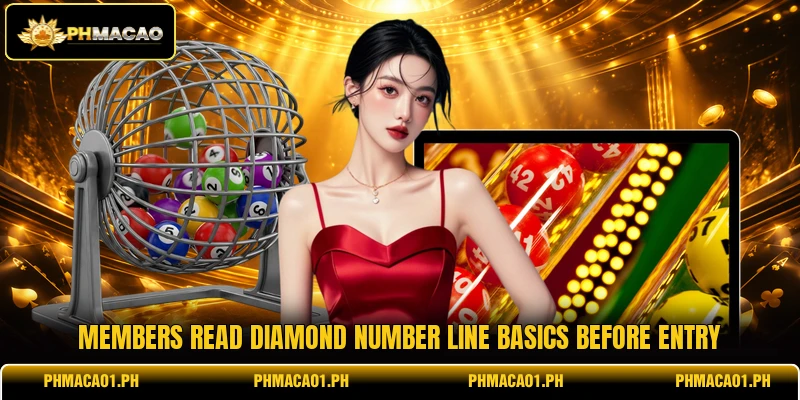Members read Diamond Number Line basics before entry