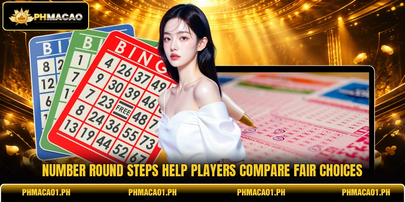 Number round steps help players compare fair choices Number round steps help players compare fair choices