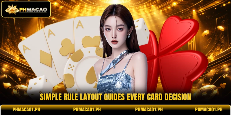 Simple rule layout guides every card decision Simple rule layout guides every card decision